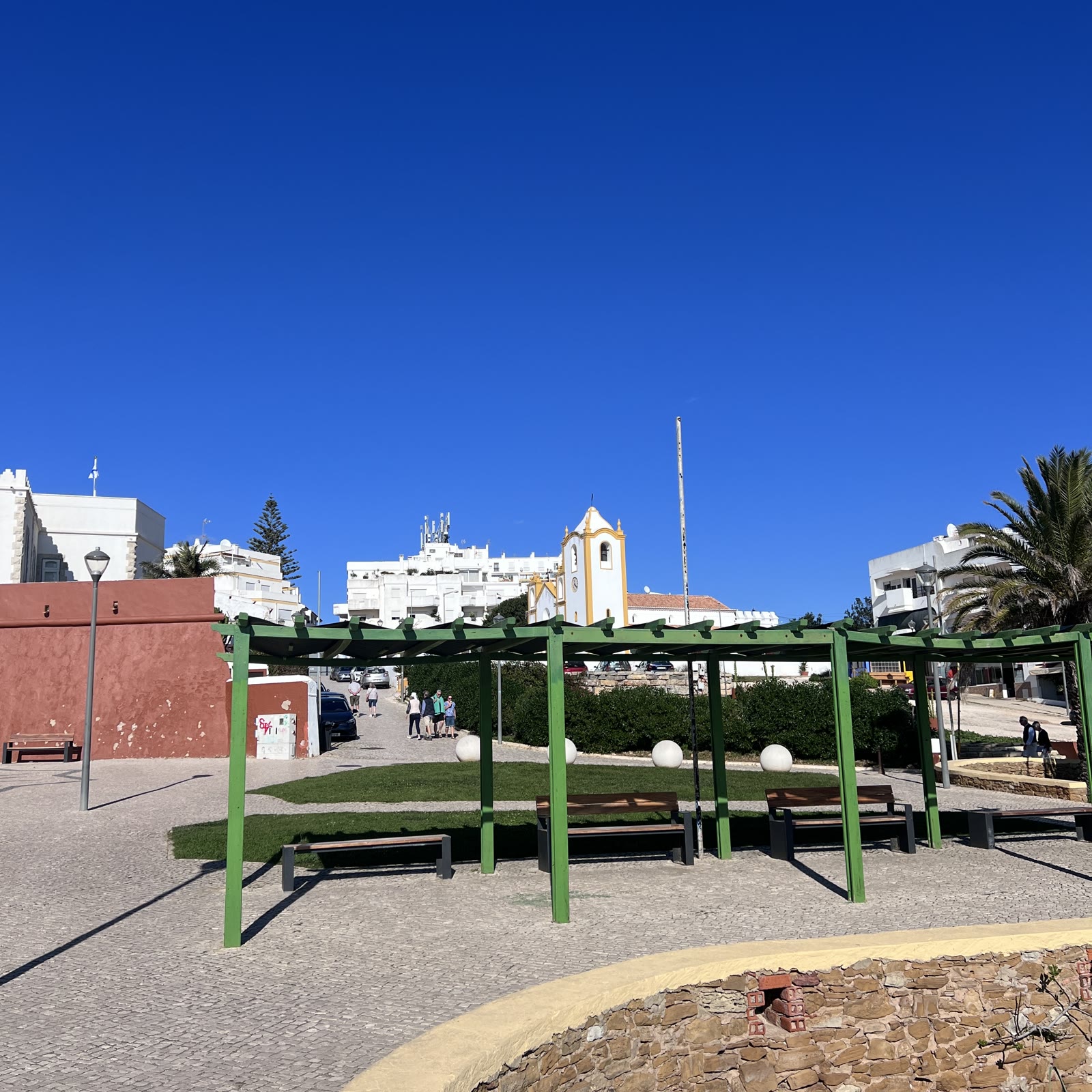 The seafront promenade at Praia da Luz